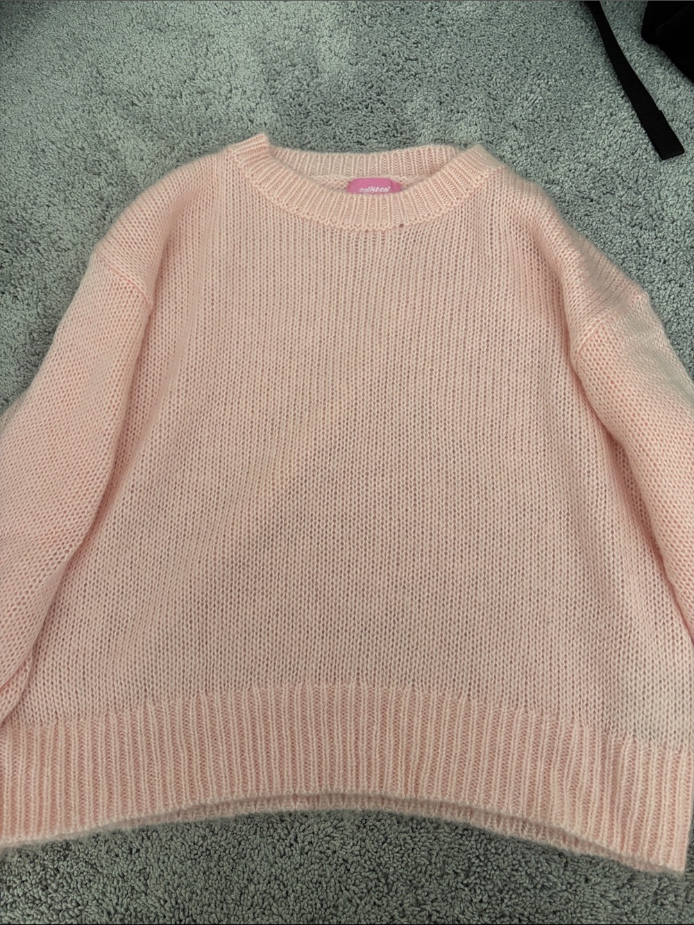 Edikted Powder Pink Crewneck Sweater